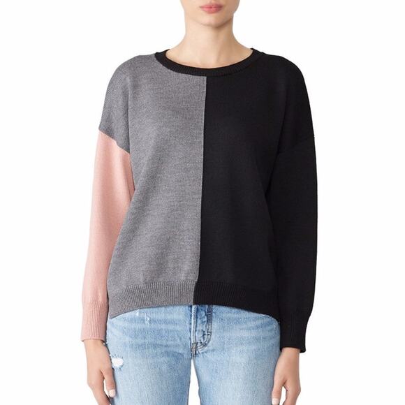 Fuzzi Sweaters - Fuzzi Colorblock Crew Neck Sweater multicolor - XL